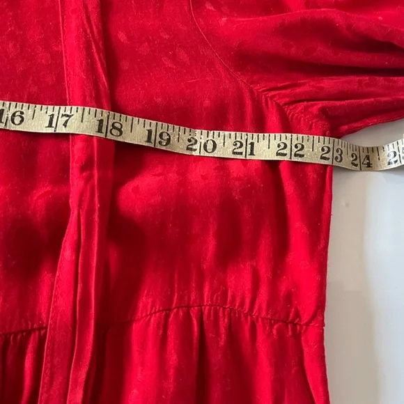 Anthropologie Maeve Wendy Red Tiered Maxi Dress Size 1X - Picture 13 of 16